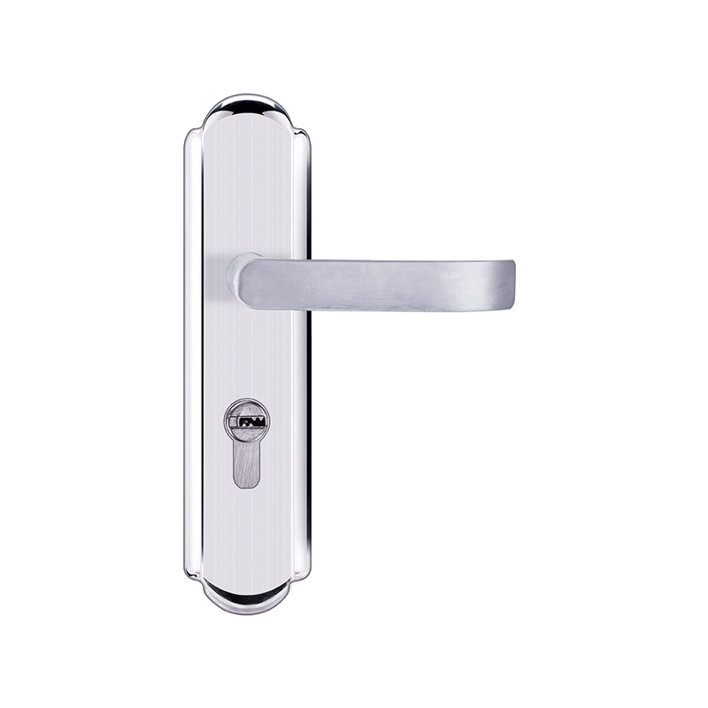 Simple Bedroom Stainless Steel Wooden Door Lock Handle