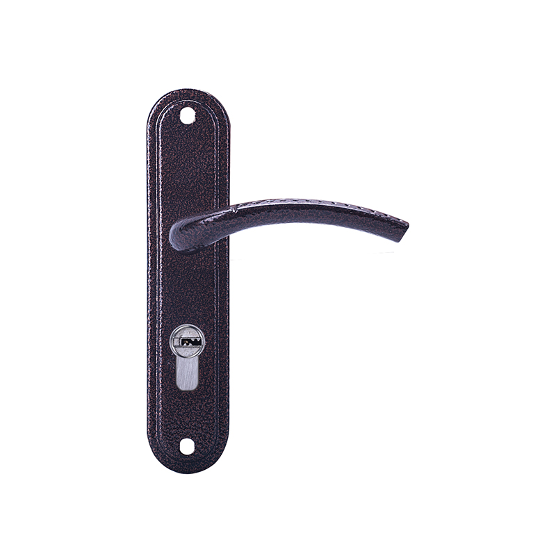 Iron Home Security Interior Door Handle with Plate