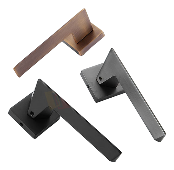 Heavy Duty Matte Black Zinc Alloy Lever Door Handles