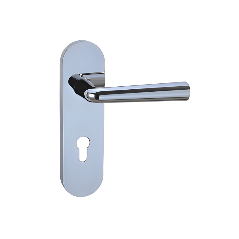 58mm Steel Door Lever Handle With Lever Plate Safety Door Lock