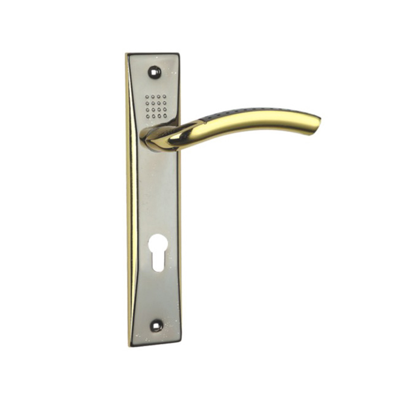 85mm Aluminum Alloy Door Lever Handle with Lever Plate Safety Door Lock