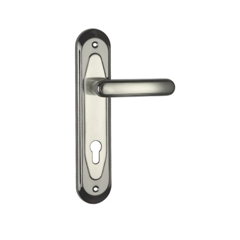 85mm Aluminum Alloy Door Lever Handle With Lever Plate Security Interior Door Lock Handles