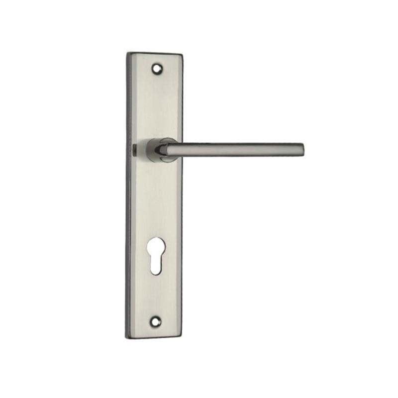 85mm Aluminum Alloy Door Lever Handle With Lever Plate Security Interior Door Lock Handles