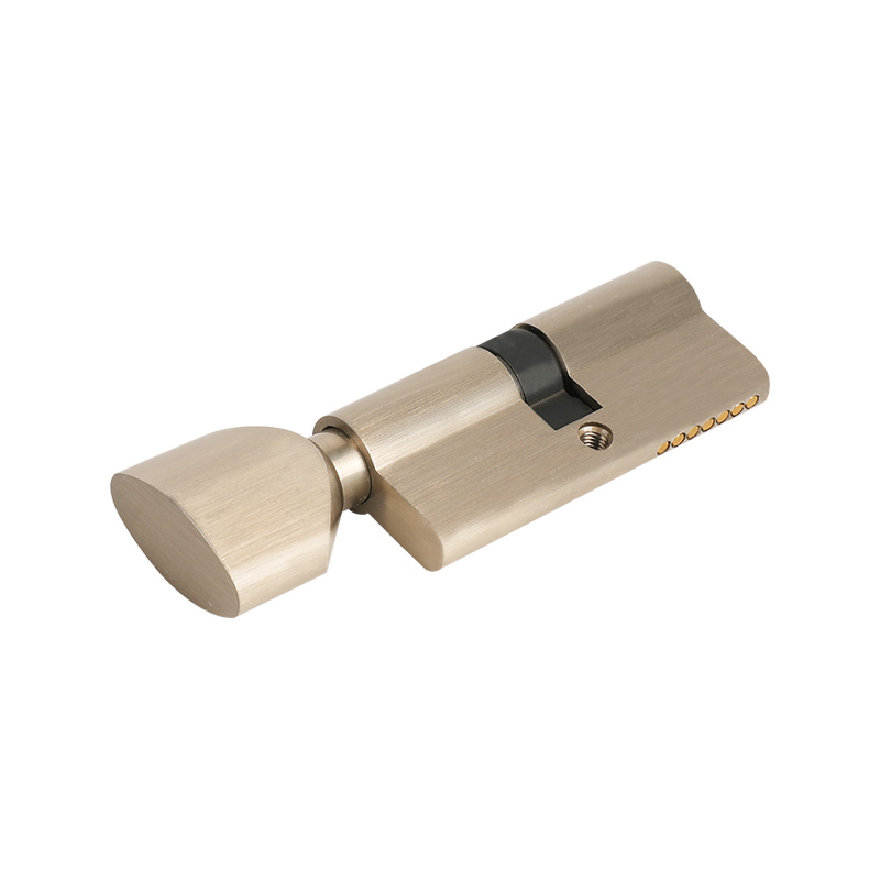 Euro Profile Zinc Alloy Brass Door Lock Cylinders With Knob